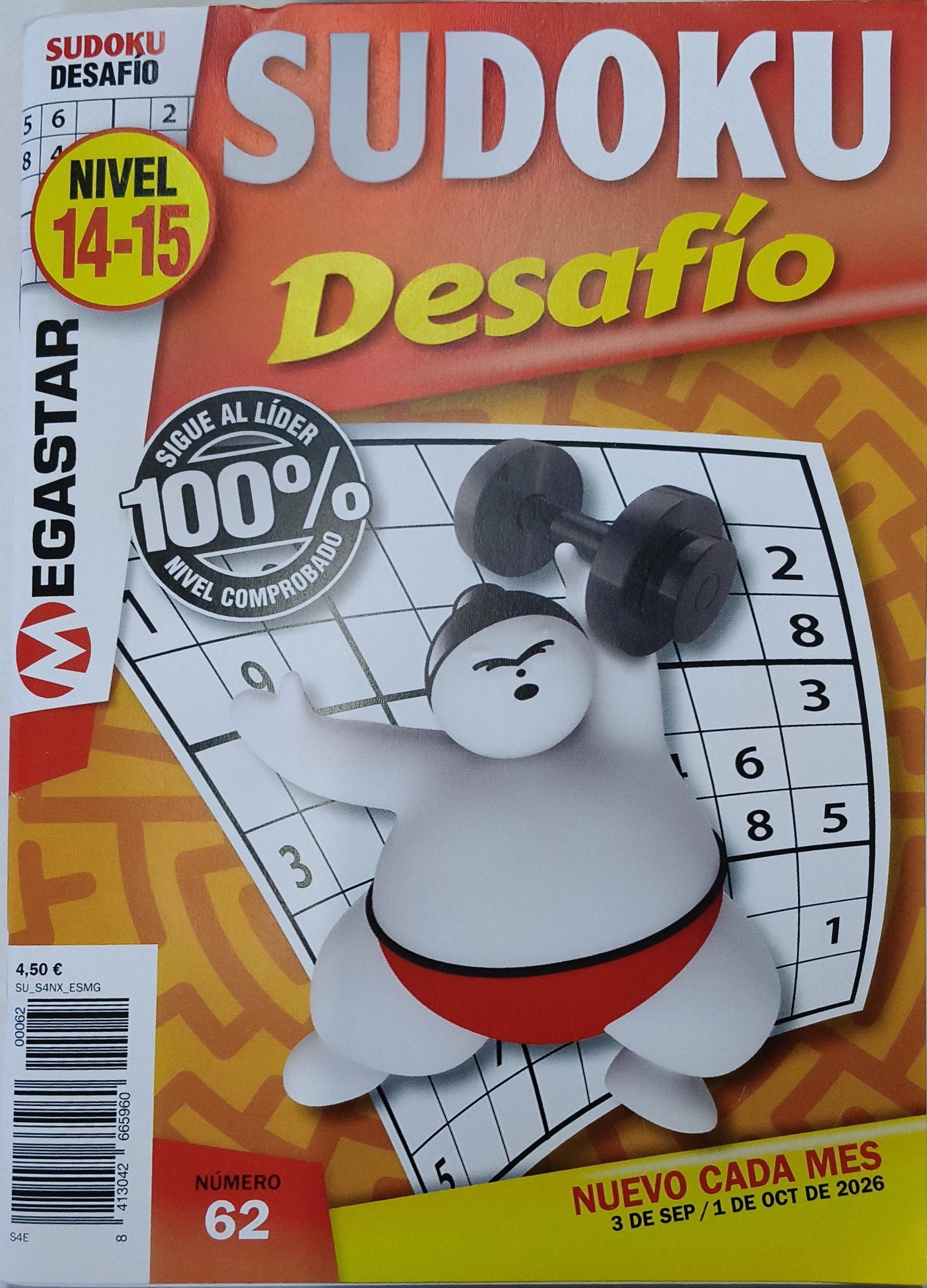 Portada de SUDOKU 14-15 DESAFÍO