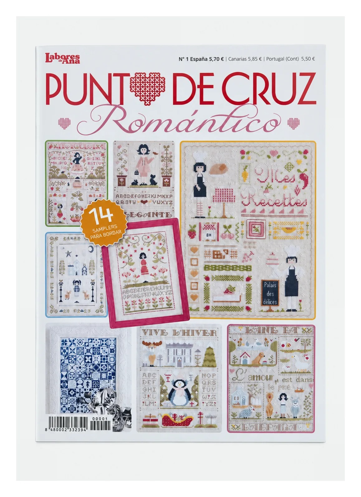 Portada de PUNTO DE CRUZ ROMANTICO