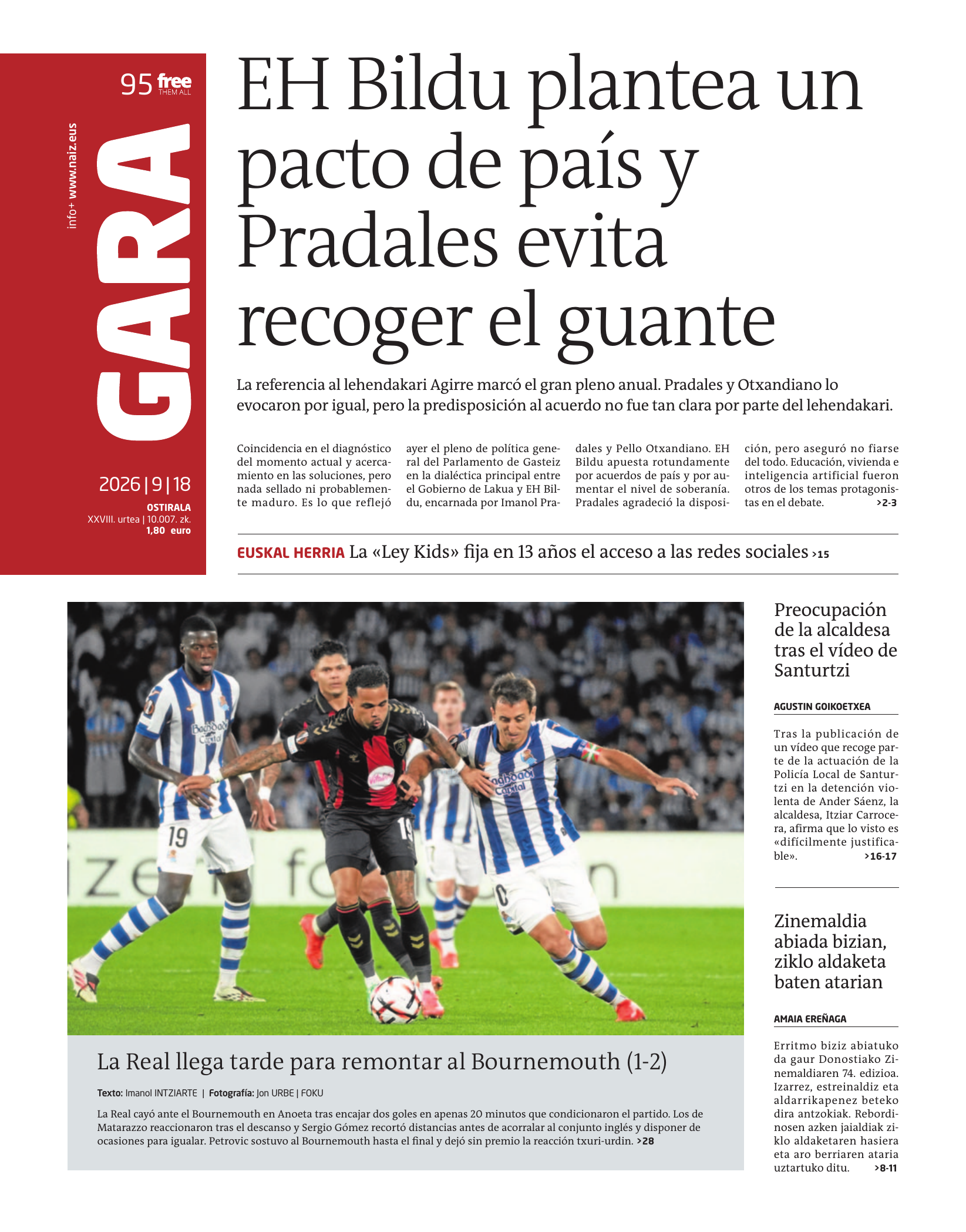 Portada de Gara