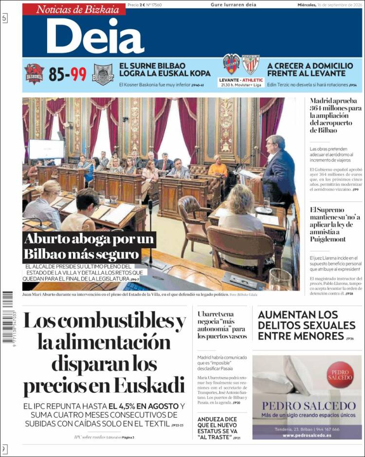 Portada de Deia