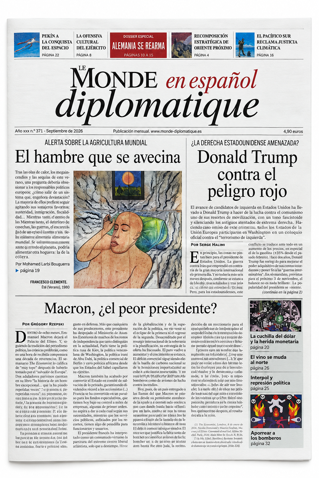 Portada de LE MONDE DIPLOMATIQUE EN ESPAÑOL