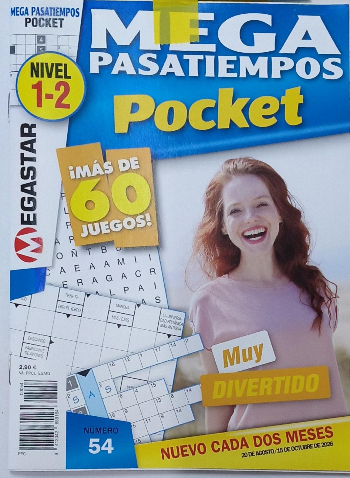 Portada de MEGA PASATIEMPOS 1-2 POCKET