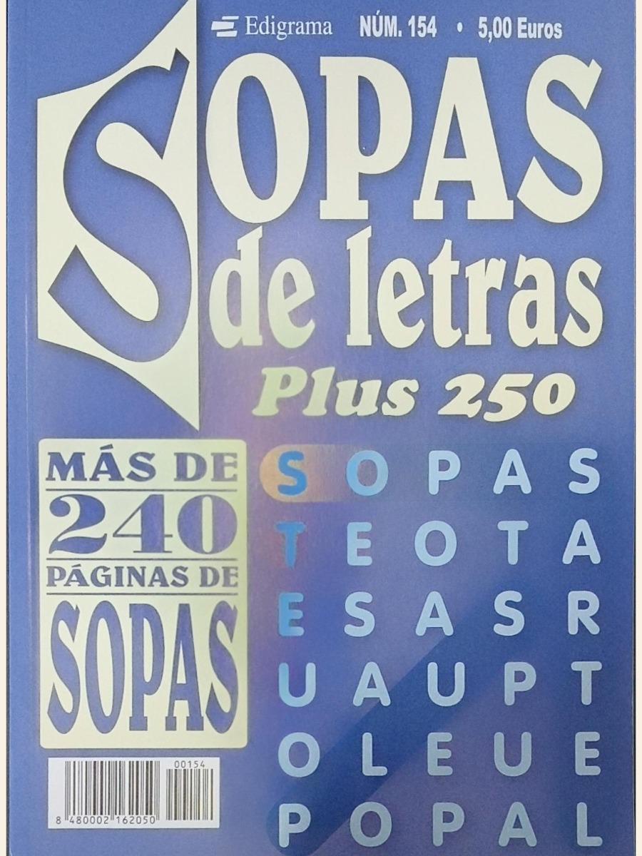 Portada de SOPAS DE LETRAS PLUS 250